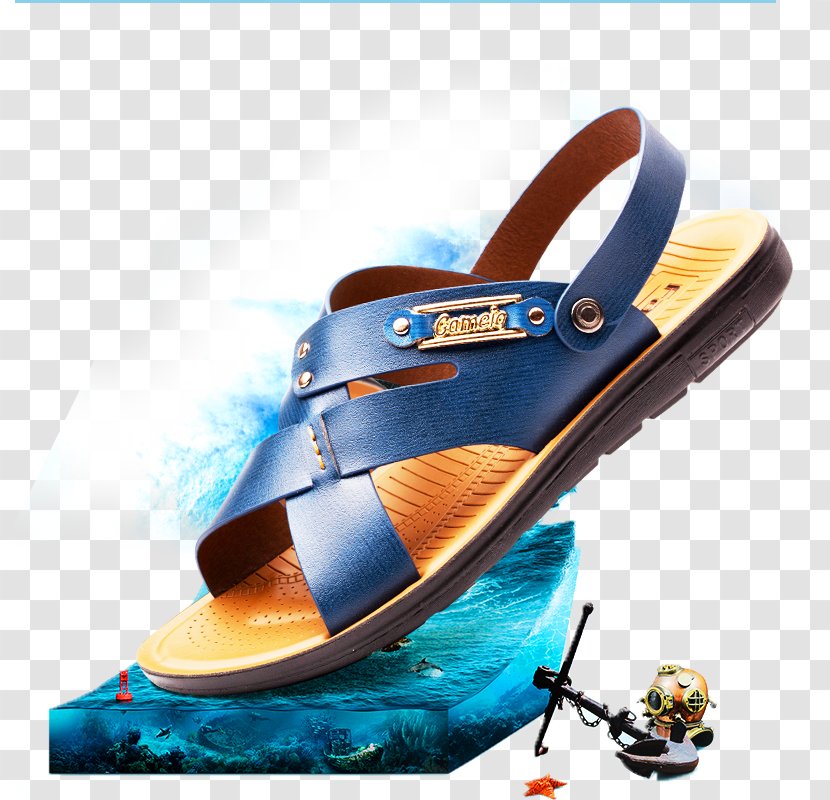 Designer Sea - Wind Wave - Summer Sandals Transparent PNG