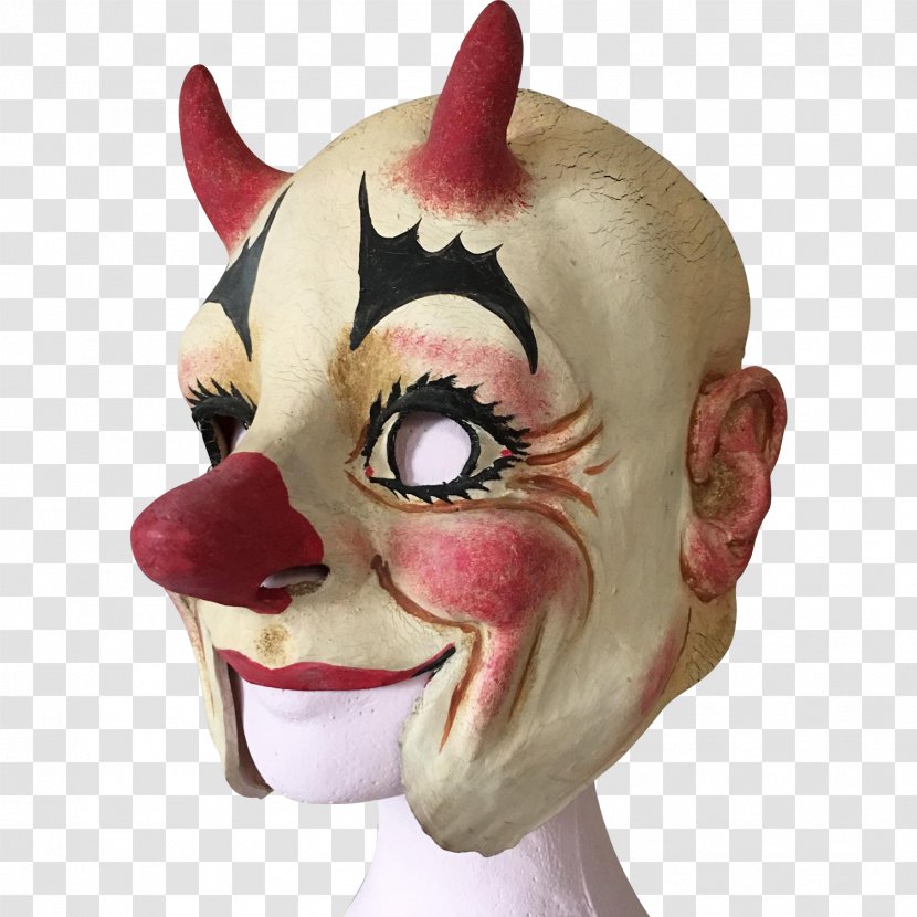 Pierrot Harlequin Clown Mask Costume - Character Transparent PNG