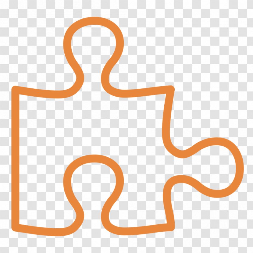 Clip Art Product Design Line - Orange - Puzzle Piece Transparent PNG