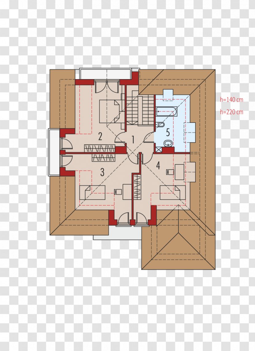 House Plan Floor Project Attic - Elevation - Plots Transparent PNG