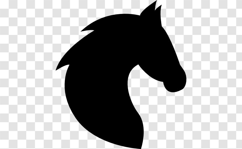 Horse Black Silhouette Clip Art - Mustang Transparent PNG