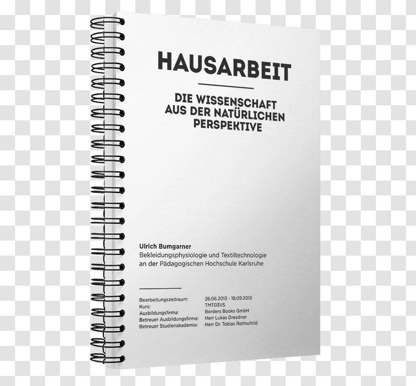 Term Paper Klebebindung Thesis Facharbeit Diplomarbeit - Notebook - Hausa Transparent PNG