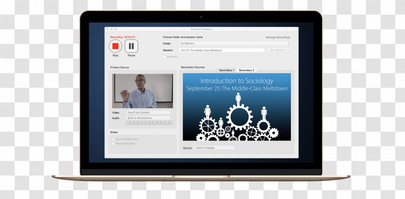 Multimedia Panopto Video Display Device Lecture - Brand - Recorder Transparent PNG
