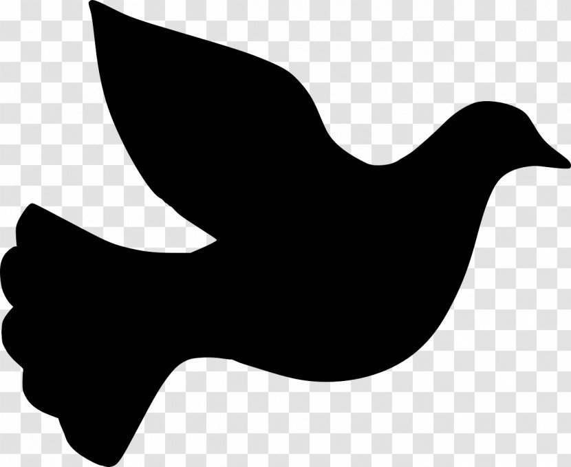 Columbidae Silhouette Doves As Symbols Clip Art - Dove - Pattern Transparent PNG