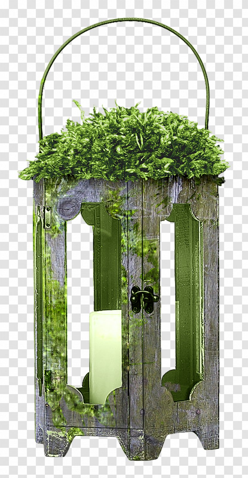 Green Arch Flowerpot - Creative Candle Lamps Transparent PNG
