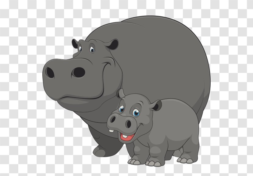 Hippopotamus Clip Art - Dog Like Mammal Transparent PNG