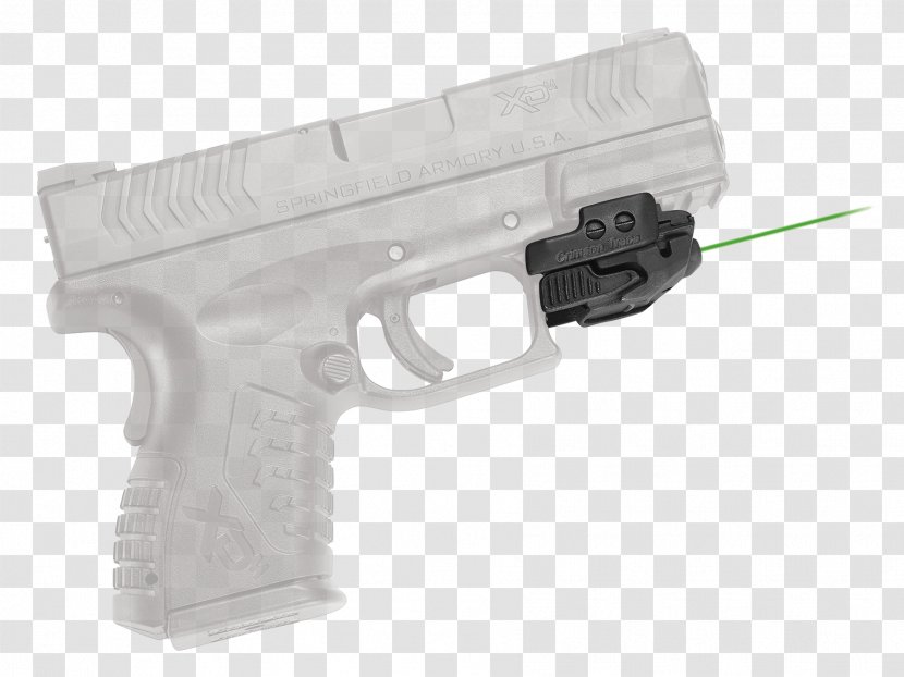 Trigger Firearm Springfield Armory XDM Crimson Trace Sight - Silhouette - Cartoon Transparent PNG