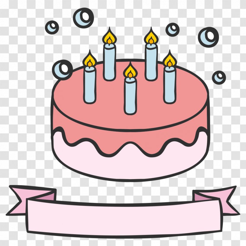 Birthday Cake Vector Graphics Illustration Food - Decorating The Transparent PNG