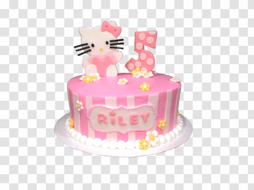 Birthday Cake Frosting & Icing Sugar Torte Hello Kitty - Wedding Topper - BABY SHARK Transparent PNG