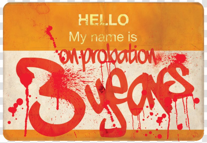 Calligraphy Brand Font - Orange - Name Tag Transparent PNG