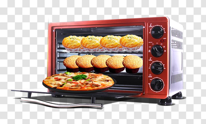 Oven Red Electric Stove Toaster - Designer Transparent PNG