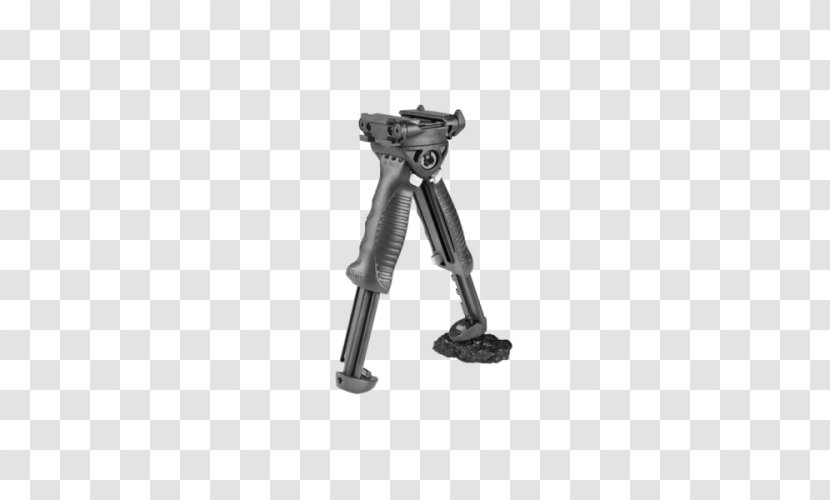 Bipod Vertical Forward Grip Picatinny Rail Integration System Weapon - Watercolor Transparent PNG