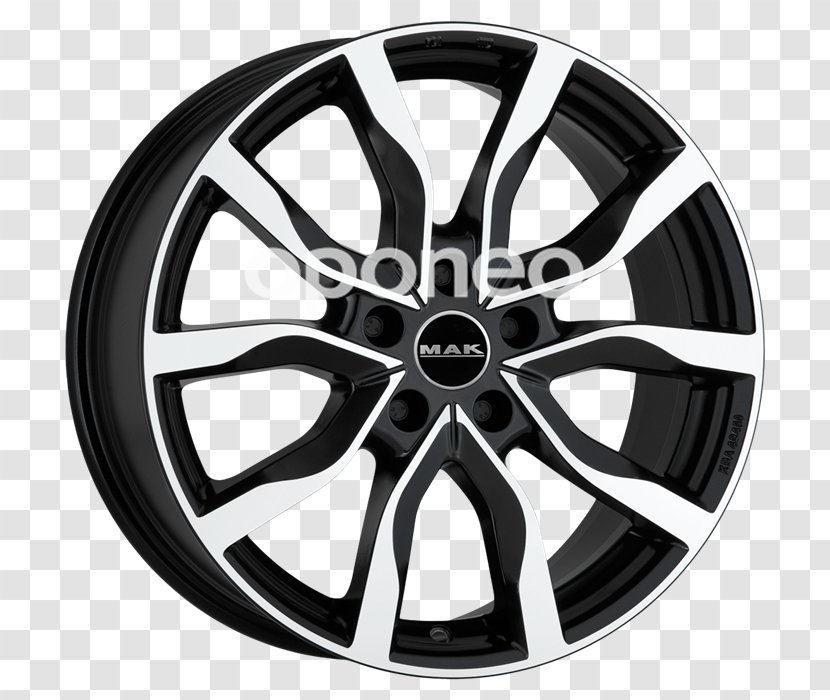 Alloy Wheel Car Gunmetal Rim - Tire - Mak Transparent PNG