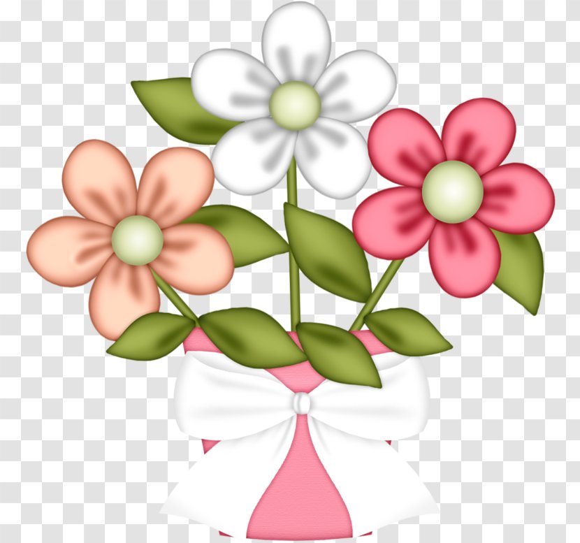 Pink Flower Cartoon - Good - Wildflower Cut Flowers Transparent PNG