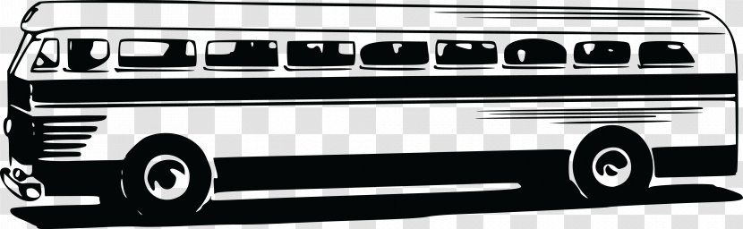School Bus Taxi Clip Art - Black And White Transparent PNG