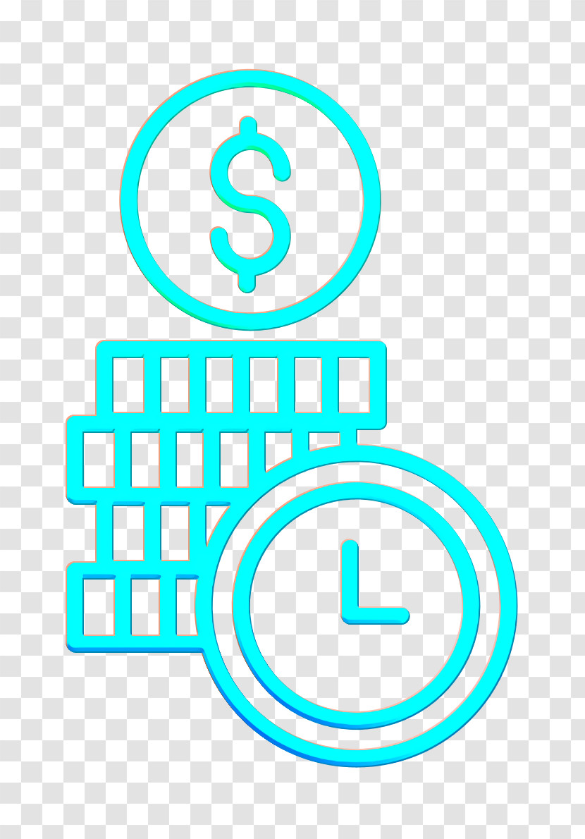 Time Is Money Icon Investment Icon Clock Icon Transparent PNG