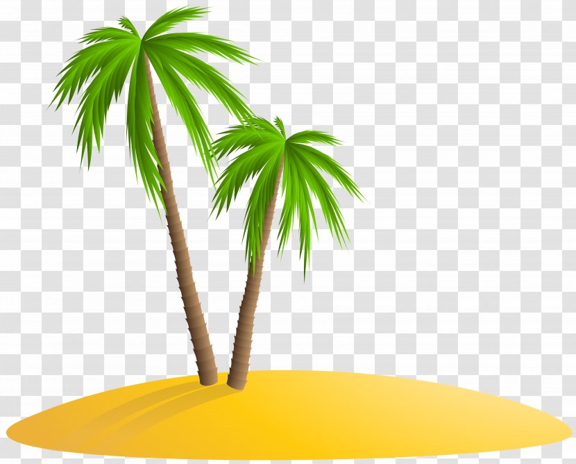 Island Clip Art - Leaf - Palm Image Transparent PNG