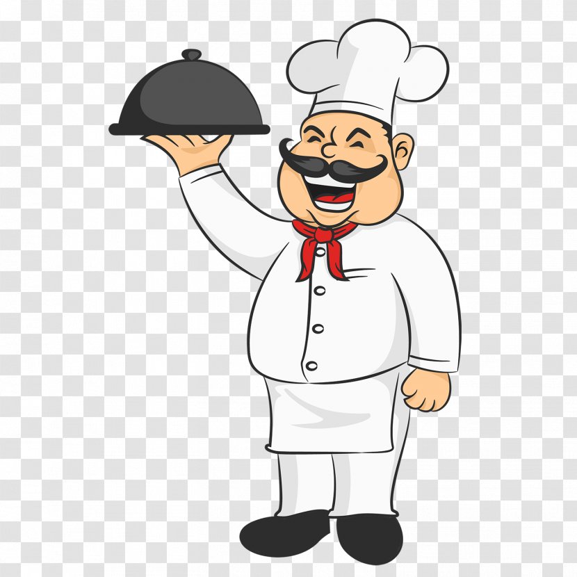 Vector Graphics Chef Clip Art Illustration Image - Hand - Happy Transparent PNG