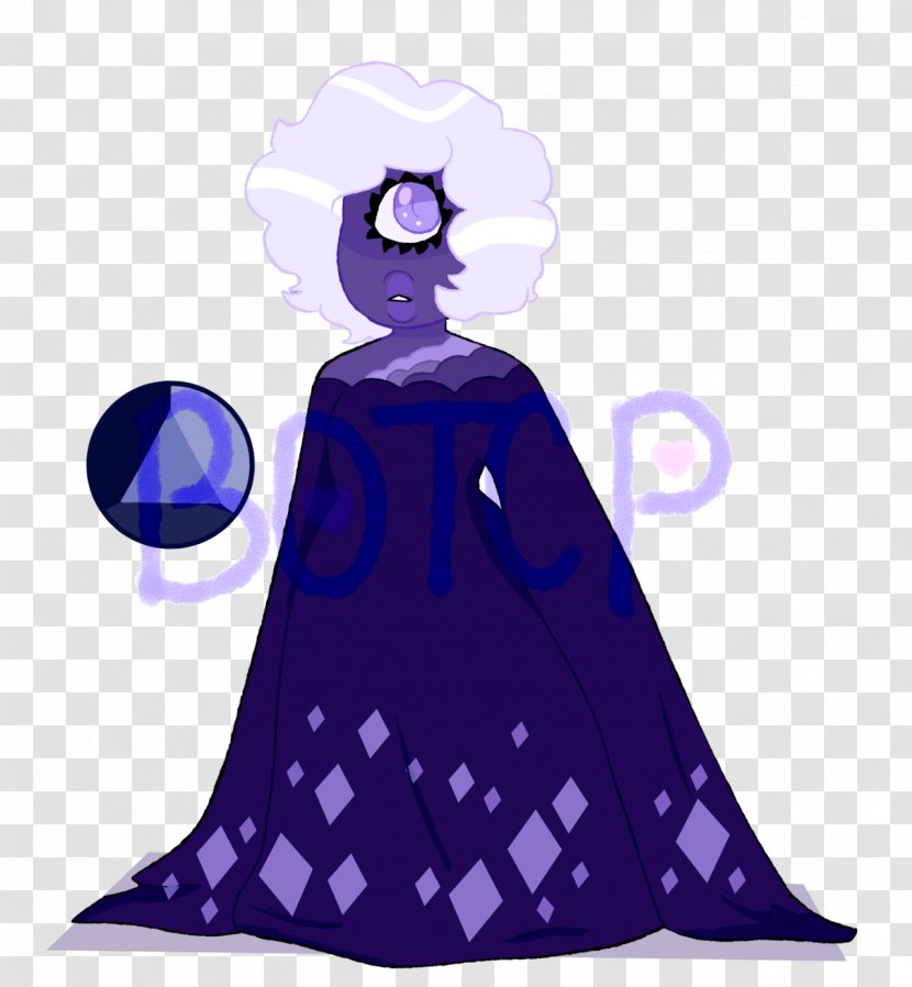 Costume Design Gown Character Clip Art - Purple - Blue Sapphire Transparent PNG