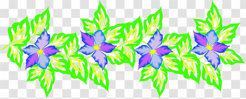 Flower Vignette Clip Art - Leaf - Floral Transparent PNG