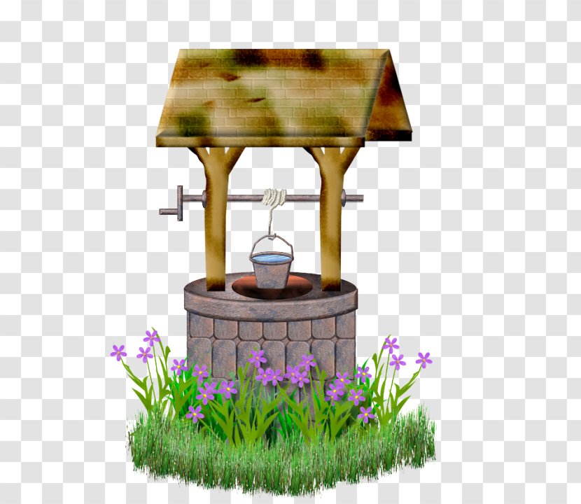 Water Well Grass Plant Landscape Flowerpot - Lawn Wildflower Transparent PNG