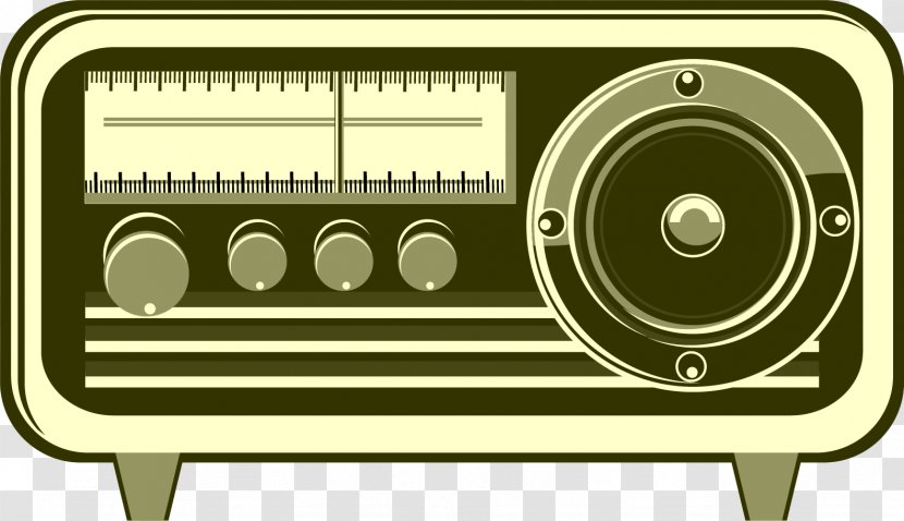 Radio Royalty-free Illustration - Electronic Device - Vector Painted Retro Transparent PNG