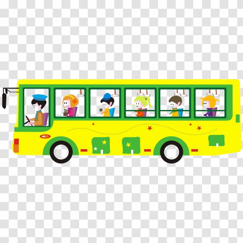 Bus Cartoon Public Transport - Safety Transparent PNG