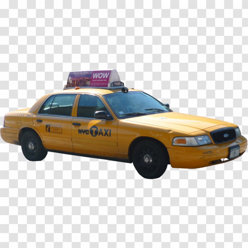 John F. Kennedy International Airport Ford Crown Victoria Police Interceptor Taxi Car - Nyc Airporter Transparent PNG