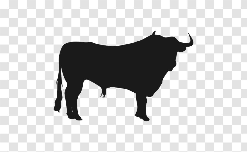 Cattle Bull Vector Graphics Silhouette Illustration - Art Transparent PNG