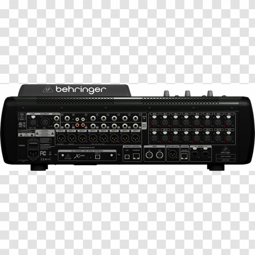 Microphone Digital Mixing Console BEHRINGER X32 COMPACT - Silhouette Transparent PNG