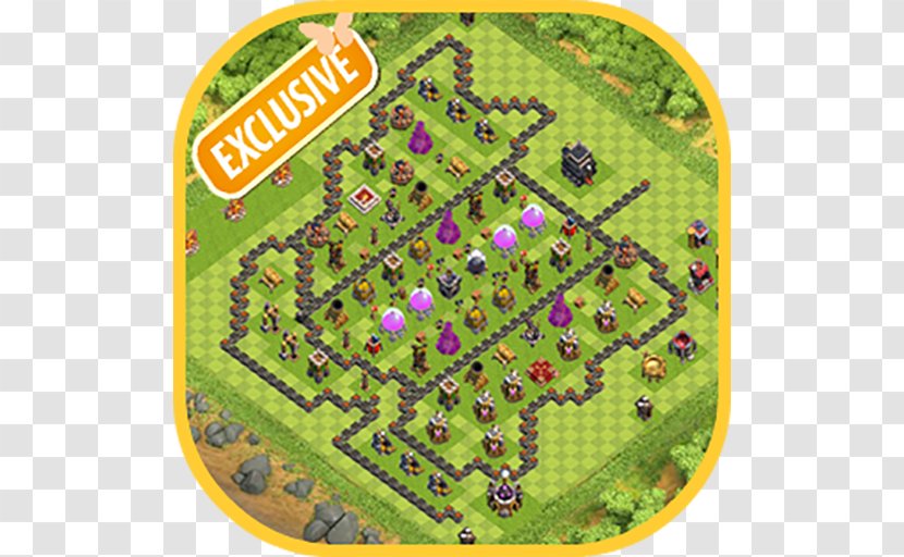 Maps Of Clash Clans Base Defence Android - Urban Design Transparent PNG