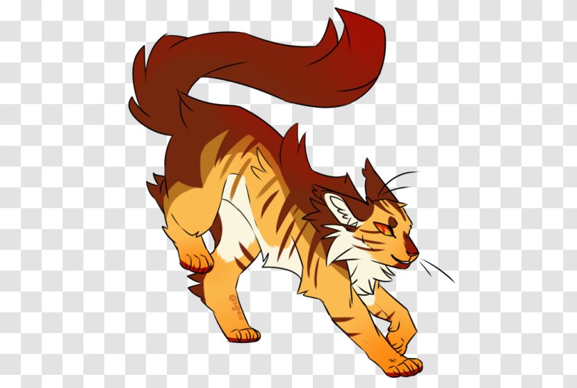 Cat Lionblaze Warriors Red Fox Cinderheart - Organism Transparent PNG