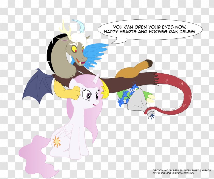 Princess Celestia Hearts And Hooves Day Discord Pinkie Pie - Flower - Cartoon Transparent PNG