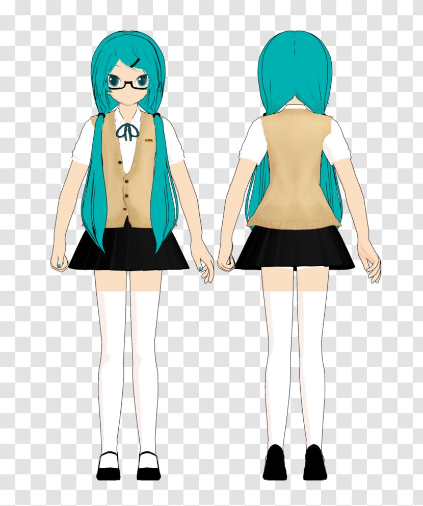 School Uniform Costume Outerwear - Frame - Hatsune Miku Transparent PNG