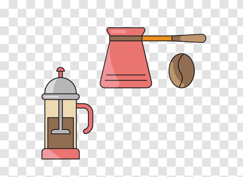 Coffee Cafe Cartoon Illustration - Related Supplies Transparent PNG