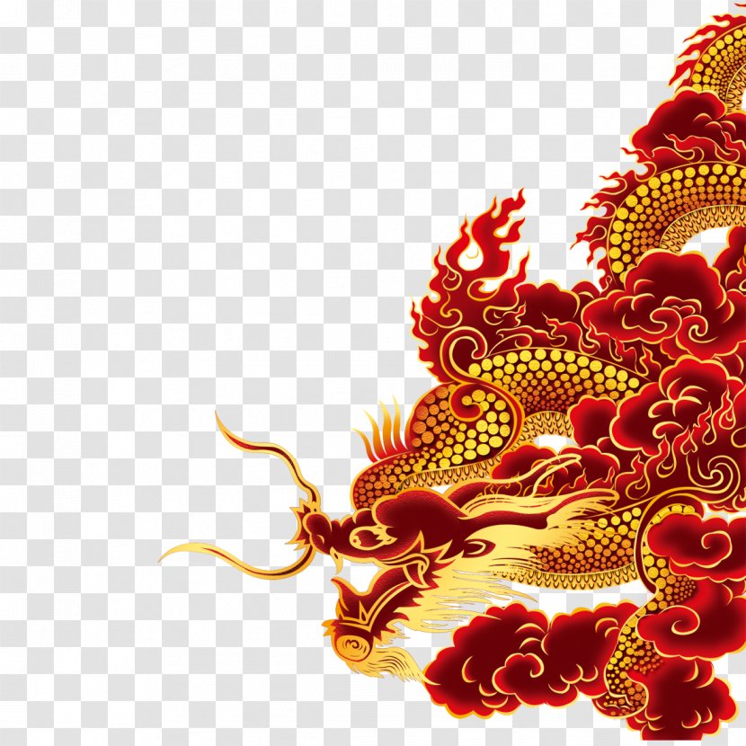 Chinese Dragon Fundal - Mythical Creature Transparent PNG