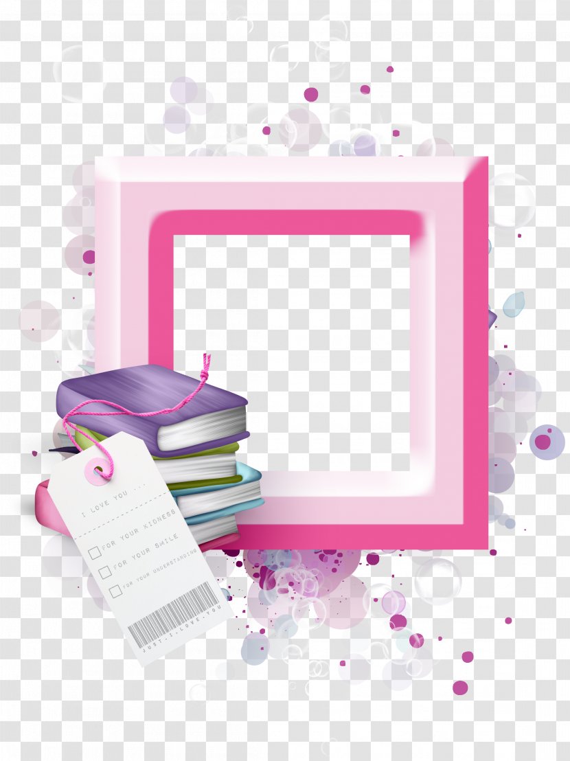 Picture Frame Book - A Decorative Transparent PNG