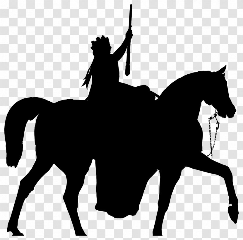 Knight Silhouette Horse - Statue - Queen Victoria Transparent PNG