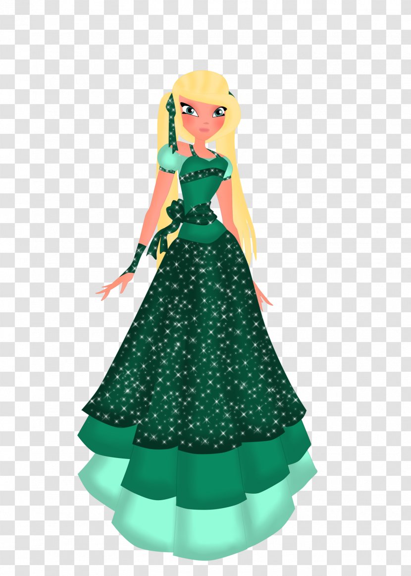 Costume Design Barbie Green - Figurine Transparent PNG