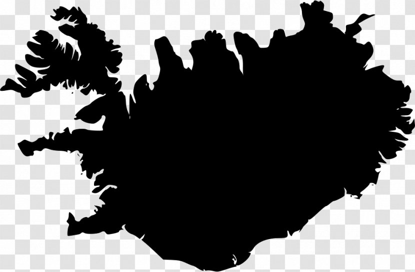 Iceland Vector Map - Sky Transparent PNG