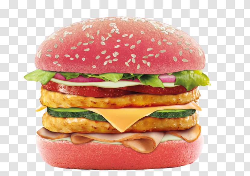 Cheeseburger Whopper Slider Breakfast Sandwich Ham And Cheese - Junk Food Transparent PNG