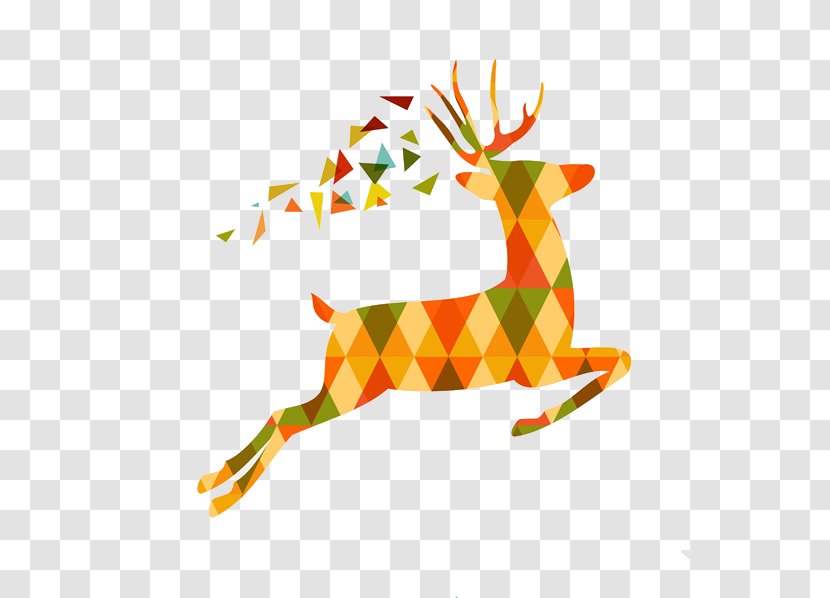 Elk Reindeer Christmas - Giraffe - Deer Transparent PNG