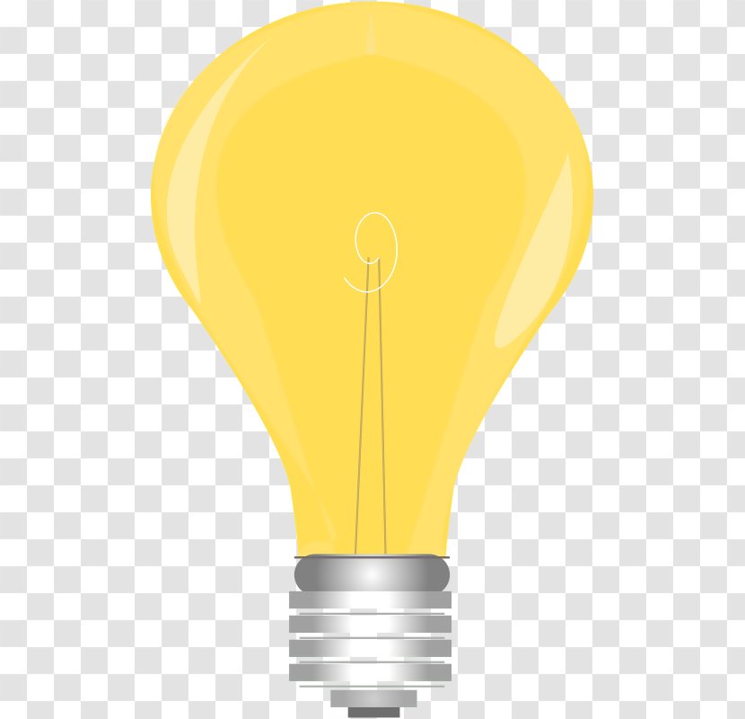 Yellow Incandescent Light Bulb Orange Green - Lighting Pattern Transparent PNG
