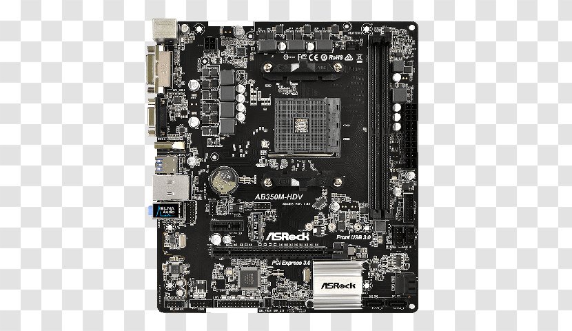 Socket AM4 MicroATX ASRock A320M AMD A320 Micro ATX Motherboard - Asrock - Microatx Transparent PNG