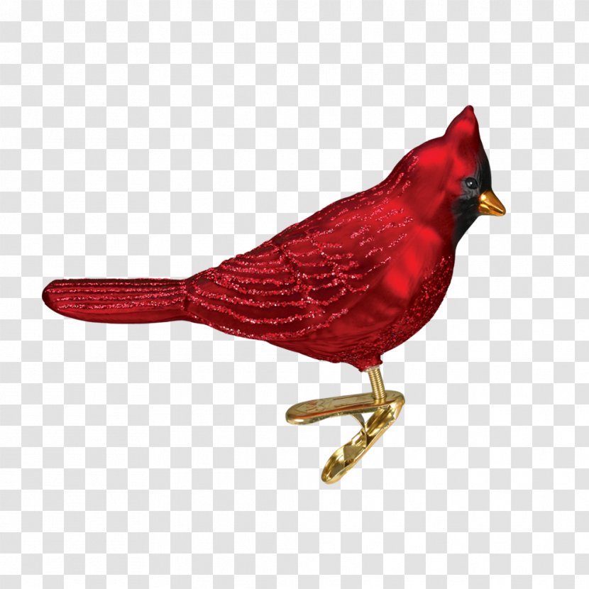 Bird Northern Cardinal Christmas Ornament - Feather - Pink Transparent PNG