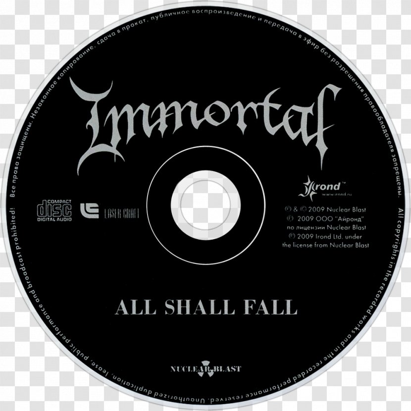 Immortal Black Metal Nuclear Blast Heavy Musical Ensemble - Watercolor - All Shall Fall Transparent PNG