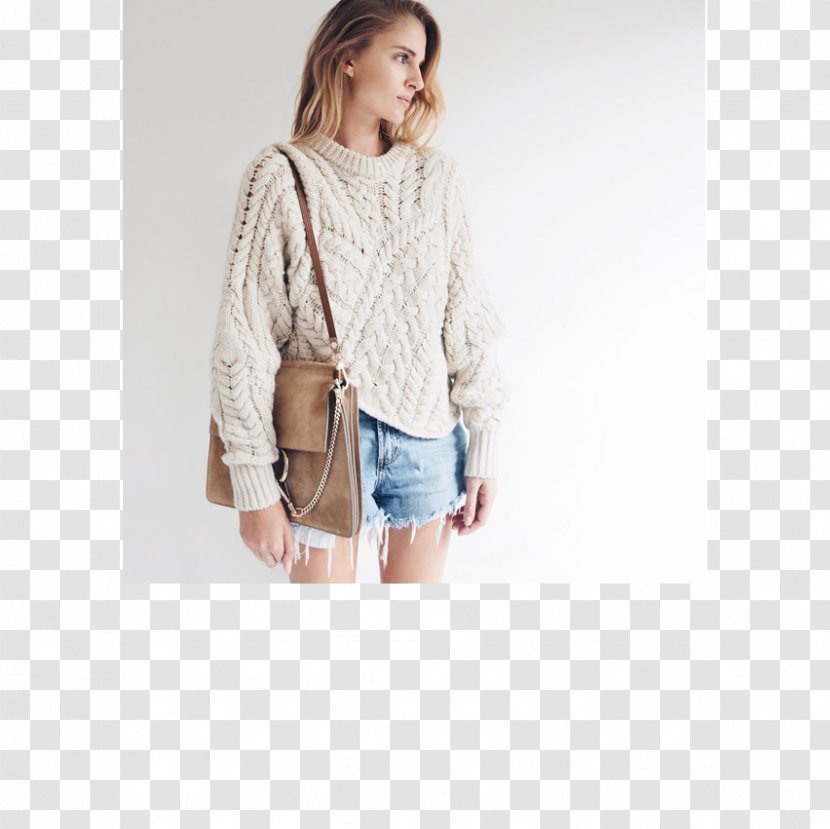 Cardigan Fashion Top Sleeve Sweater - Blouse - Jeans Transparent PNG