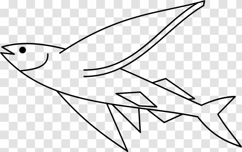 Fish White Line Art Coloring Book Fin - Mouth Tail Transparent PNG