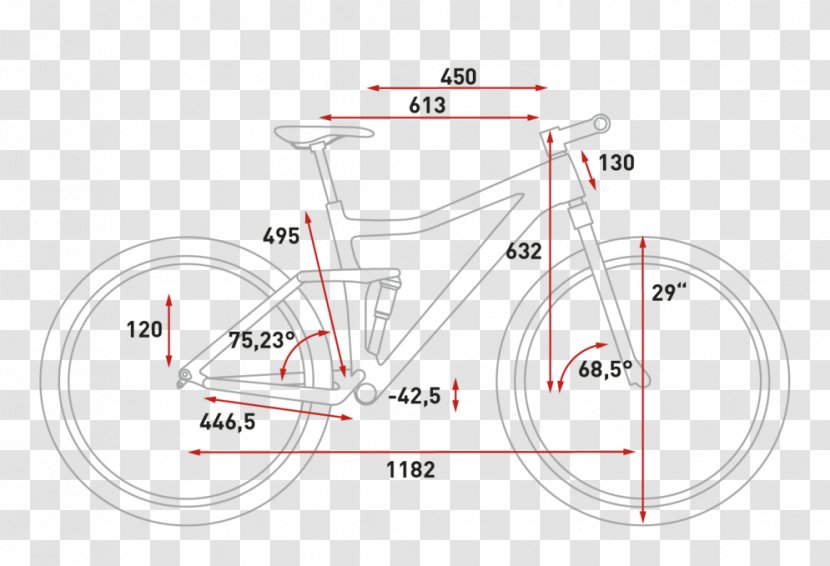 Bicycle Frames Wheels Mountain Bike Cube Bikes - Drawing Transparent PNG