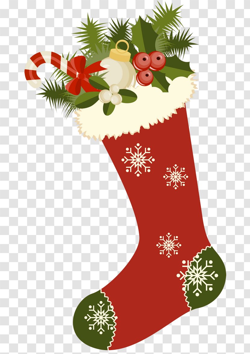Candy Cane Christmas Stockings Clip Art - Free Content - Stocking Image Transparent PNG